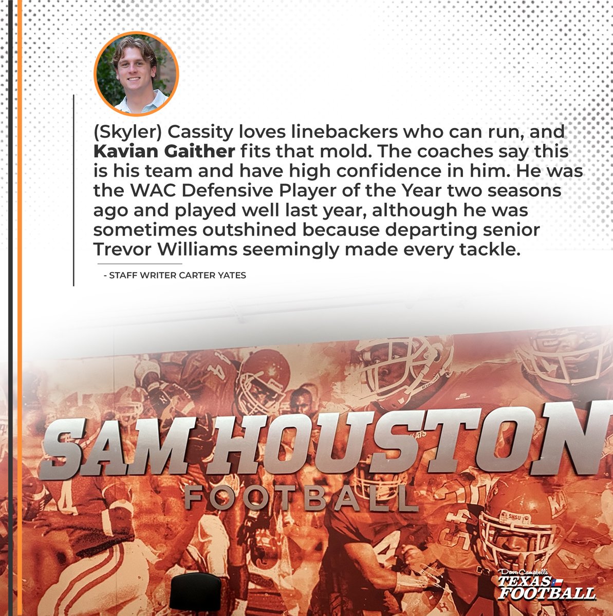 INSIDER NOTES: @Carter_Yates16 shared his thoughts on Sam Houston after spending time with the Bearkat staff for the summer preview magazine, for subscribers only. #EatEmUpKats Read more: texasfootball.com/article/2024/0…