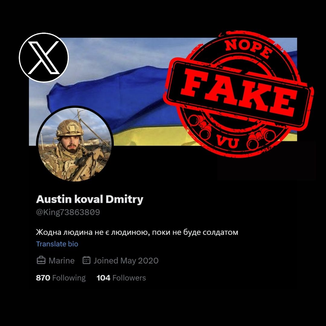 #vu #scamalert #xscam
❌ FAKE SOLDIER:
Austin koval Dmitry
aka King73863809
x.com/King73863809
ID link: twitter.com/intent/user?us…
ID: 1257380536181567489

⚠️ IMPERSONATES ✅A REAL SOLDIER by stealing pictures
⚠️ from: instagram.com/evgeniy.grizzly
⚠️ Report and Block!

@Xsecurity…