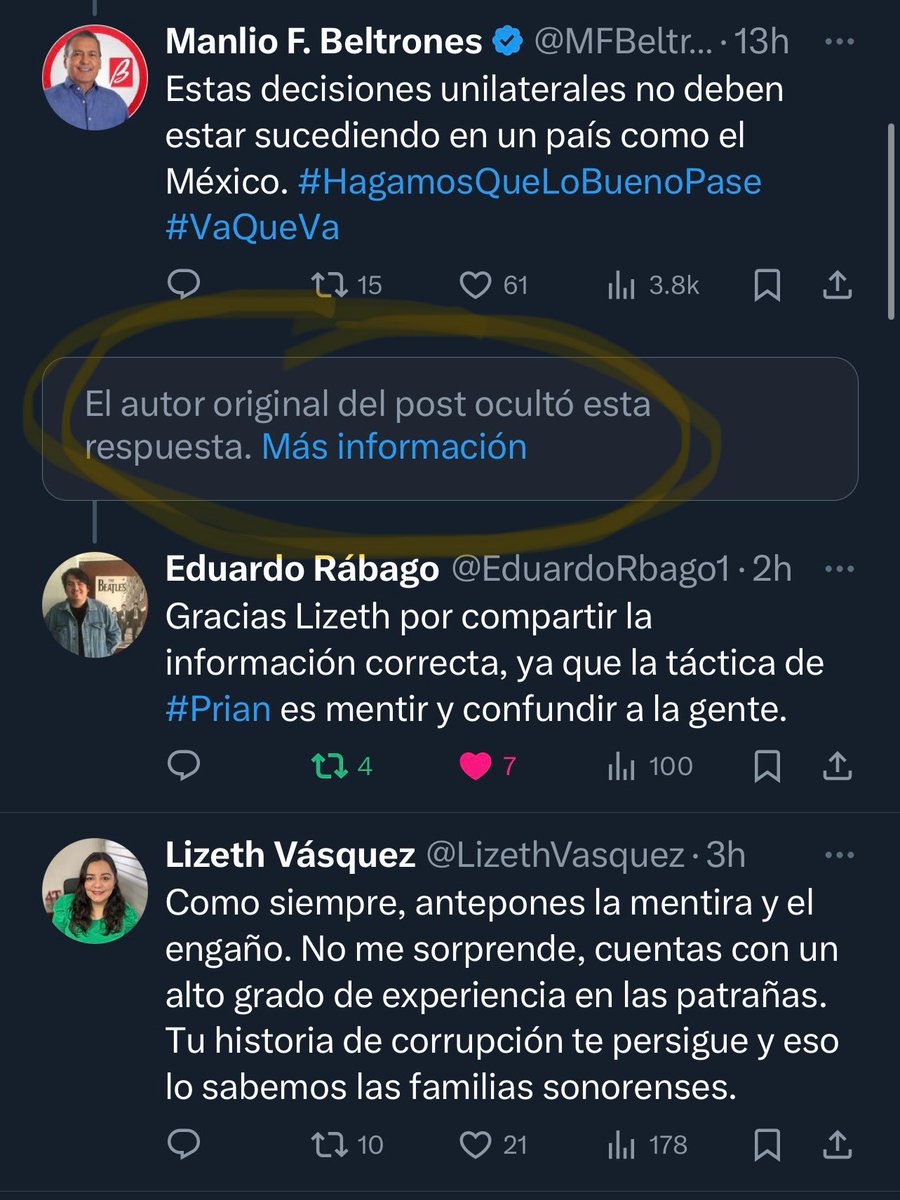 LizethVasquez's tweet photo. Parece ser que @MFBeltrones tiene miedo a ser exhibido como el mentiroso que es, ocultó la verdad así cómo es su estilo.
#NoSomosIguales https://t.co/bsz6hHrw2U