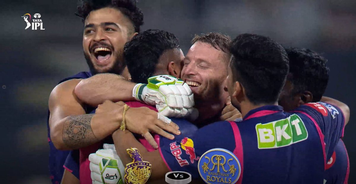 vinay_shaw's tweet photo. Take home message...
#believeinyourself

Jos was the Boss today!
 #SurgicalPrecision 
#JosButtler -
thumped well by #RiyanParag and #RovmanPowell  in the highest successful run chase in IPL history https://t.co/ztv9XaU2ok