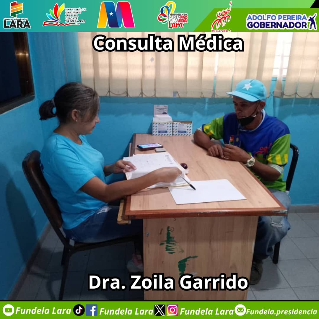 #16Abr | La Dra. Zoila Garrido brinda atención médica oportuna a nuestro equipo, a través de consultas médicas gratuitas. 📍 Ubicados en nuestra sede administrativa FUNDELA, estamos a disposición de todos y todas. #FundelaEnMovimiento @NicolasMaduro @AdolfoP_Oficial