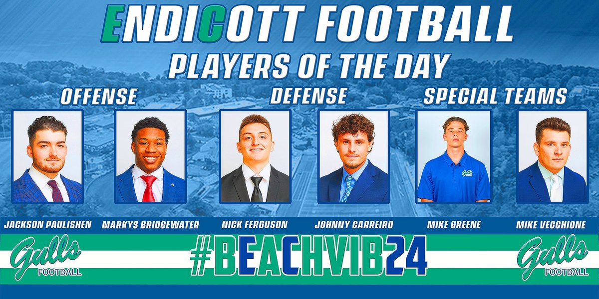 Congratulations to our “Players of the Day,” from Practice 9️⃣‼️

#BeachBall 🏈🐦🏖️
#BeachVib24☀️🌊