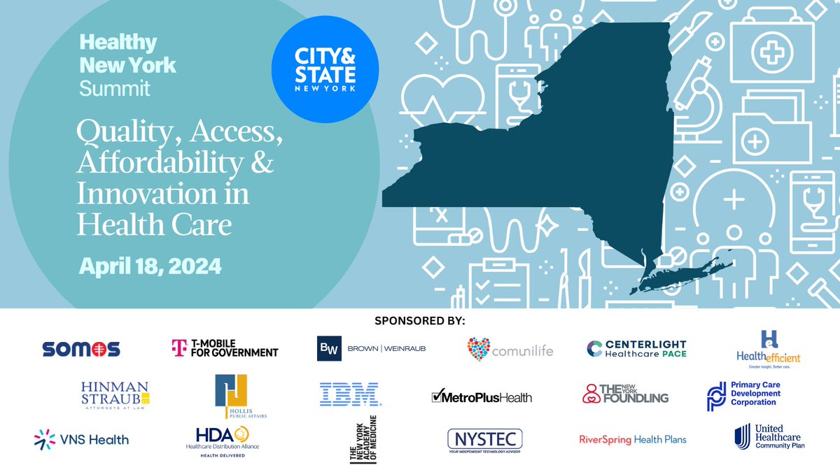 Our annual #HealthyNYSummit will address how to provide mental health & substance-use disorders care & treatment for all New Yorkers! Learn more & join the conversation: bit.ly/3Up5tmO