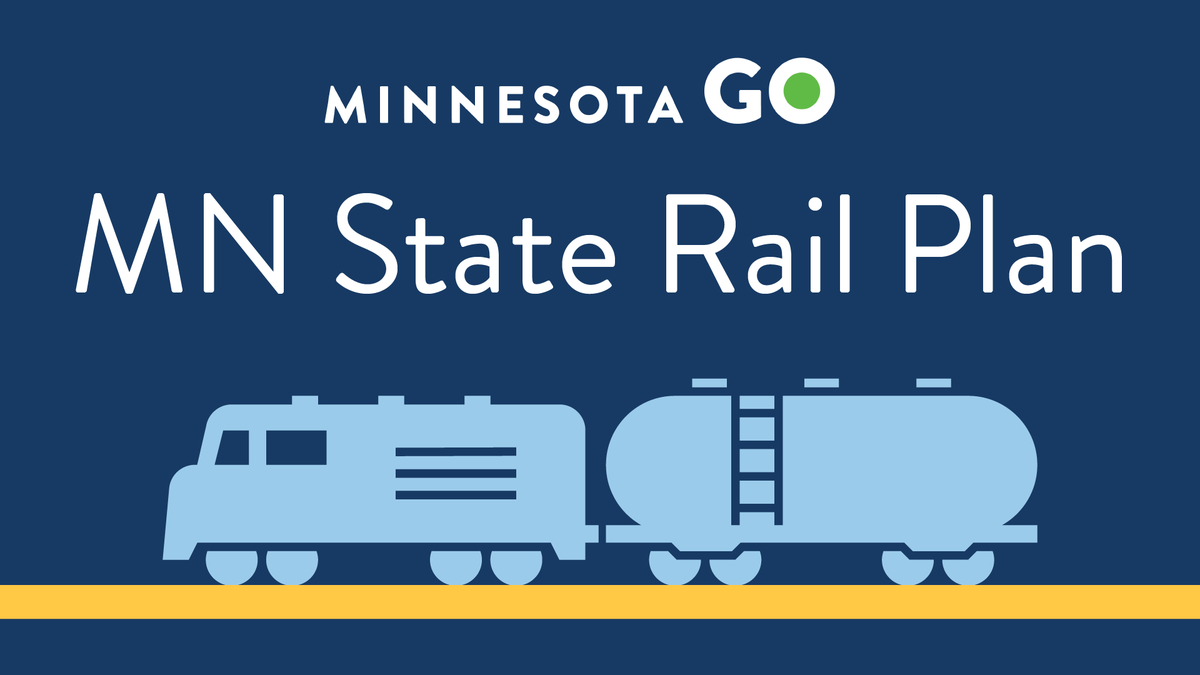 Join us for a public meeting and help improve rail in Minnesota! We're hosting a series of meetings to provide you with an opportunity to learn about the state rail plan and provide feedback. Learn more and take our survey: bit.ly/48MX5Sl
