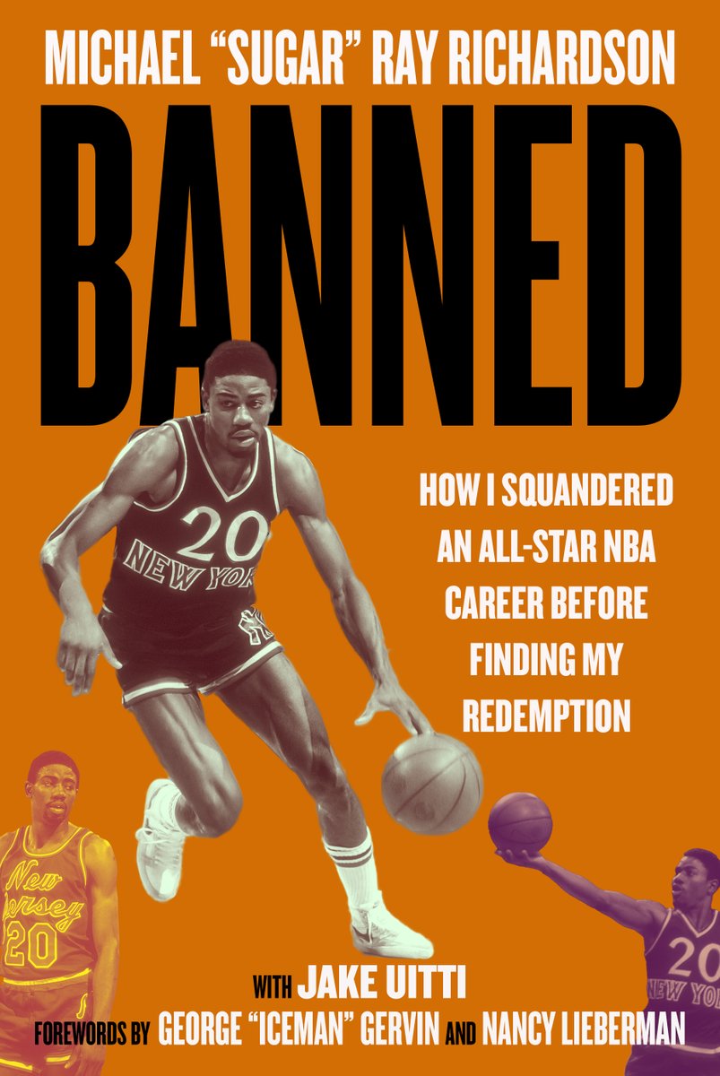 Hello hoops heads! I wanted to share the cover for my upcoming memoir, BANNED, from @skyhorsepub coming this fall. I think it's really eye-catching, what do you think?? Forewords from @TheICEMan44 and @NancyLieberman