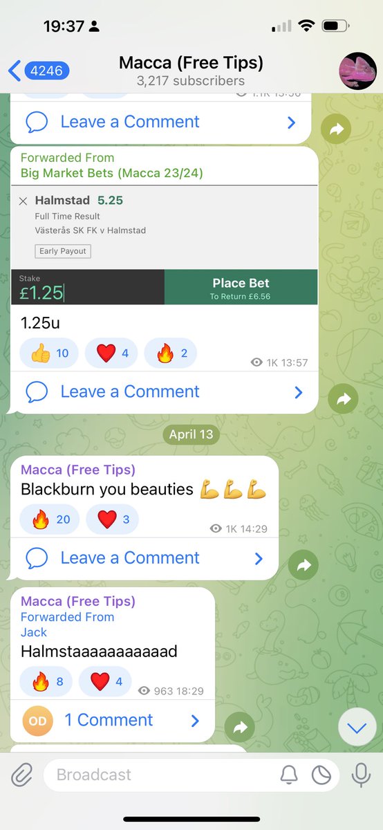 Sometimes I’m quiet on here. Most of my bets are shared in my free telegram. Over 3000 of you in there and were very active now on the free page. 🤝 It’s free: t.me/+u_W9Ww1UoIQ0N…