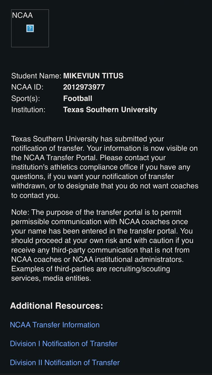 Mikeviuntitus1's tweet photo. I’m 100% in The transfer Portal !!
Slot/Rb 
5’10
190
2 years of eligibility https://t.co/ClpkVURiFw