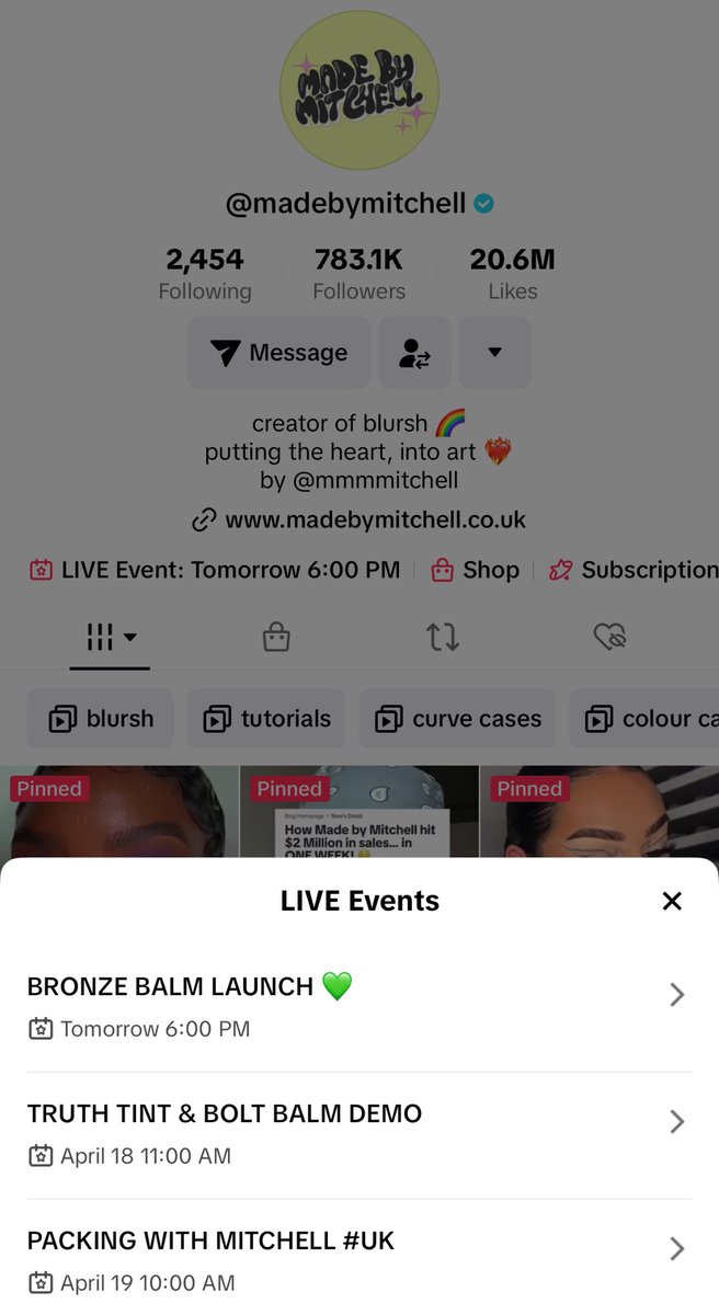 fitness_makeup's tweet photo. madebymitchell #TT #TikTok I don’t #AlwaysPost #ThePage so #people just #GoSearch & #Follow but #MakeSure you #Click & #Register to the #Events #Ones #Tomorrow at #6PM #BronzeBalm #BB #Launch #ProductLaunch #PL #NewOrders #PackingOrders #foryou #fy #fyp https://t.co/BP7LrJifiD