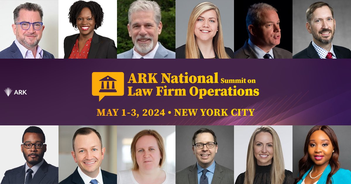 We are only 2 weeks away from #ARKNational2024, your premier resource for professionals in law firm operations! Don't miss your chance to join us May 1-3 in NYC.

View Speaking Faculty: national.ark-group.com/speakers?utm_s…

#lawfirmoperations #lawfirms #lawfirmmanagement #knowledgemanagement
