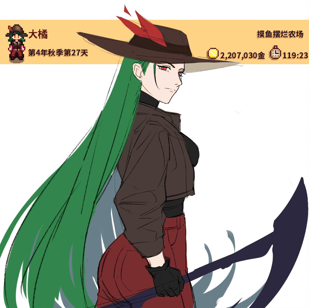 okra030's tweet photo. 初到星露谷→在星露谷第四年
#StardewValleyfanart 
#StardewValley 
#星露谷 https://t.co/Mb33ZwIRCr