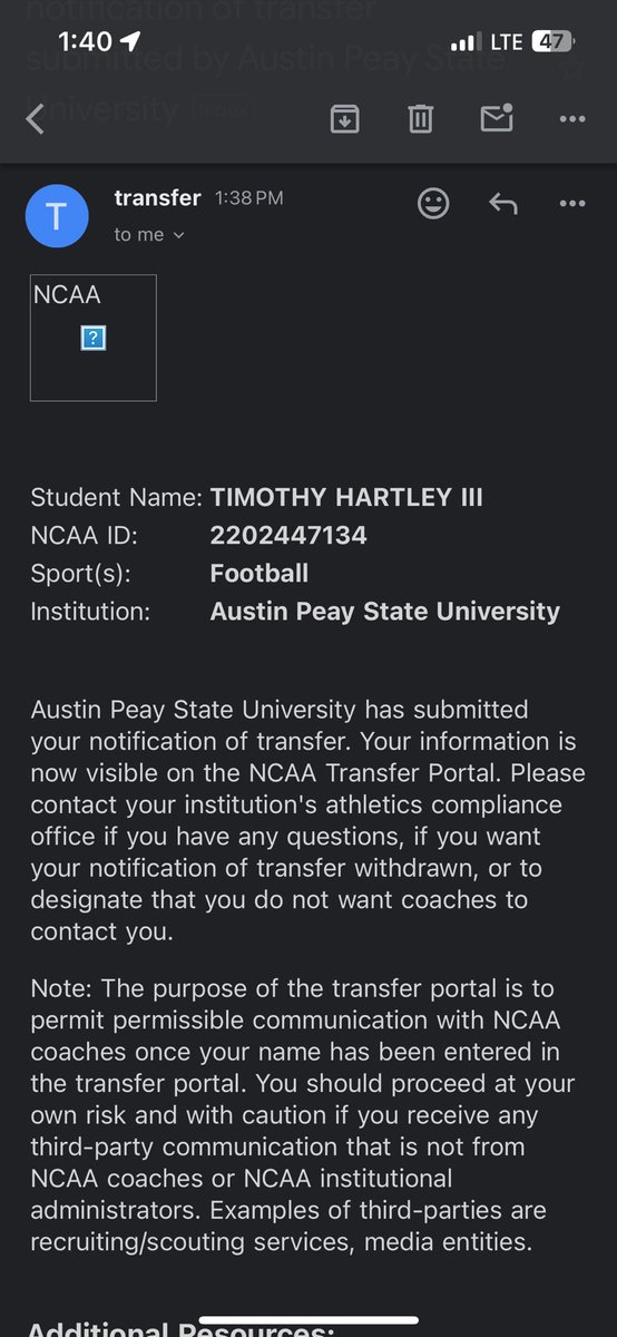 I’ve entered the transfer portal with 4 years of eligibility remaining.