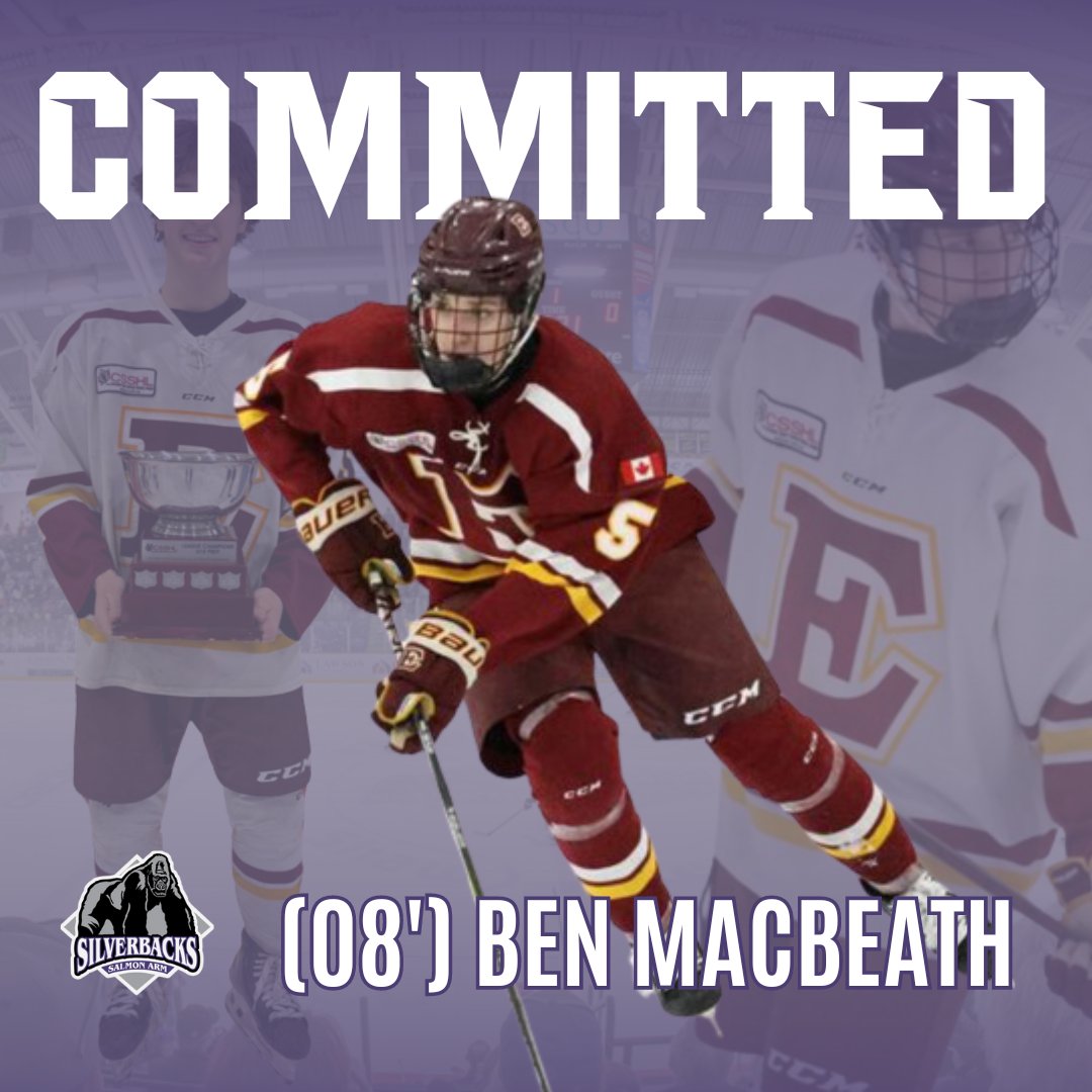 The Salmon Arm Silverbacks have signed defenseman Ben Macbeath (’08) for the 2024/25 season.

The Silverbacks would like to welcome Ben and his family to the organization and to Salmon Arm!

Click the link below to read more!

sasilverbacks.com/silverbacks-ad…