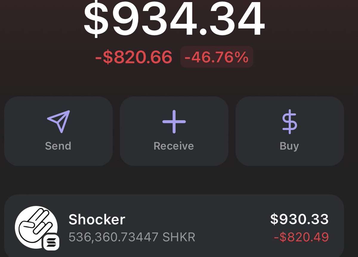 DavMoneyD's tweet photo. STILL BULLISH ASF ON $SHKR 🫡🚀
MARKET CONDITION IS BLOODY 

Don’t get typical pre halving shakeout. Go ahead and try to catch lower prices, I am going to hodl and sit back. I was fine with this playing out all year anyways. 
@ShockerOnSol #Bullishasf $SHKR

Currently MC 85K 🔥🚀 https://t.co/hsl1cG3GMX