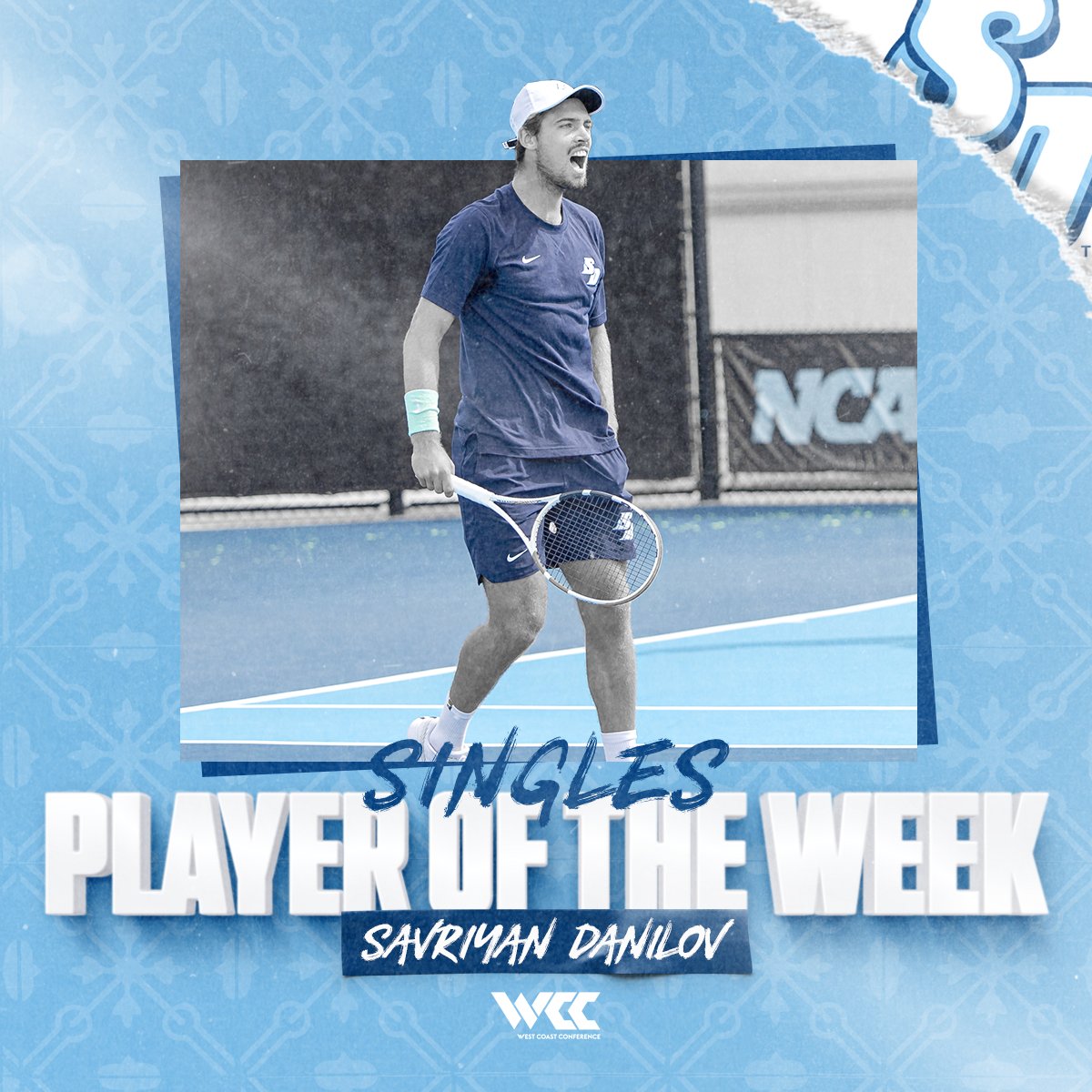 Savi 🔥🔥 Savriyan Danilov is your @WCCsports Singles Player of the Week! 📰: bit.ly/3vR4cex #GoToreros