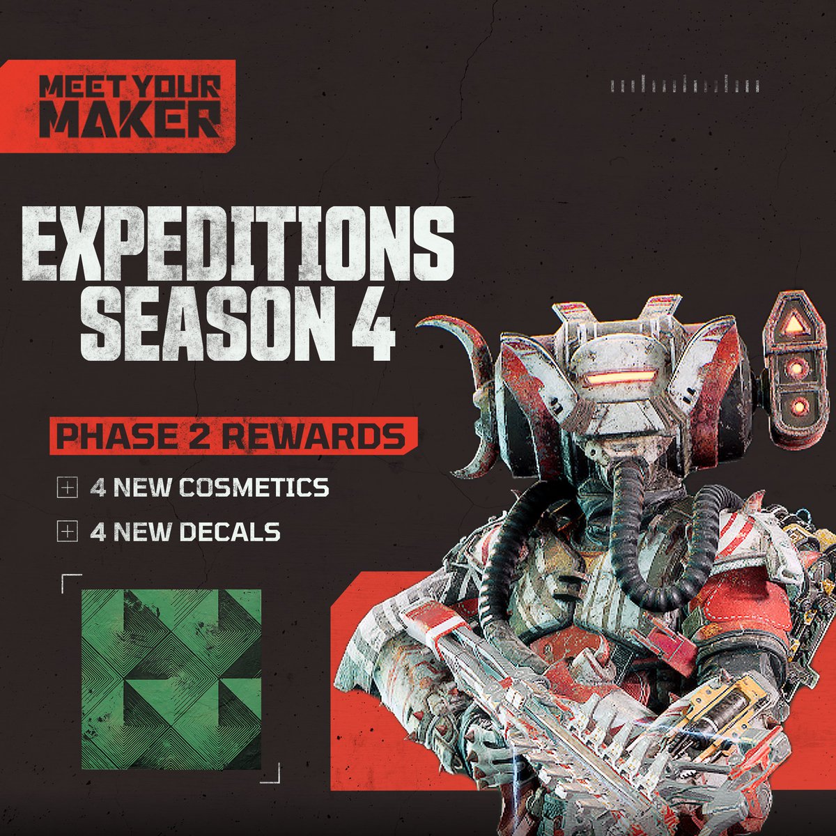 Custodians, the second phase of Expeditions Season 4 has begun, bringing with it an extended reward track with fresh cosmetics and decals to unlock!