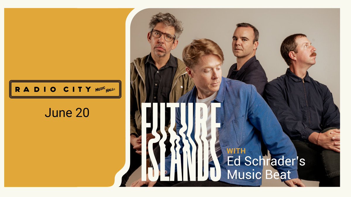 🚨 BREAKING 🚨 Ed Schrader's Music Beat will join Future Islands at Radio City on Jun 20! Get tickets now: 🎟: go.radiocity.com/FutureIslands