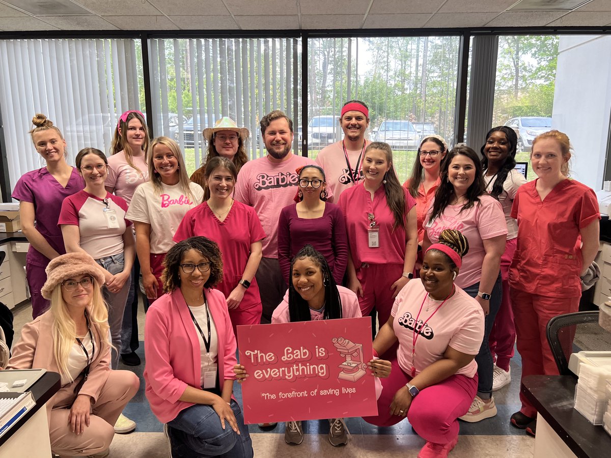 arkanalabs's tweet image. Yesterday kicked off the @ASCP_Chicago  #MedicalLabWeek. This year is Barbie-themed because &quot;The Lab is Everything!&quot; We love any opportunity to celebrate the lab team here at Arkana because they are the first step in improving patient care.

On Mondays we wear pink! Hi, Barbie!…