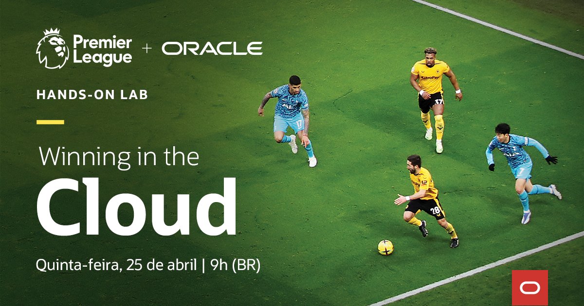Junte-se a nós e saiba em primeira mão como as soluções da Oracle na nuvem, com serviços de #InteligênciaArtificial, #machinelearning, #DataAnalytics, auxiliam a #PremierLeague a entregar uma experiência fantástica aos torcedores. Inscreva-se!
social.ora.cl/6015b8wqT