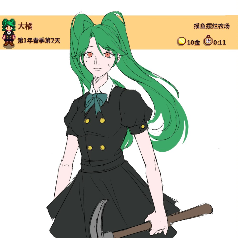 okra030's tweet photo. 初到星露谷→在星露谷第四年
#StardewValleyfanart 
#StardewValley 
#星露谷 https://t.co/Mb33ZwIRCr