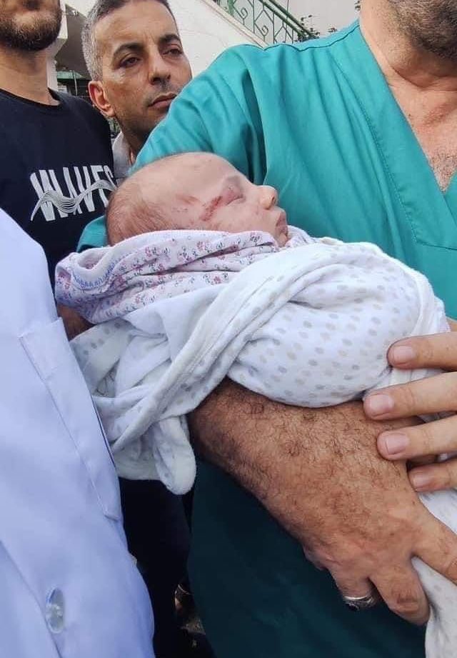 This 3-month-old baby is the only survivor of his family who were brutally massacred in an Israeli airstrike on their home in Gaza.