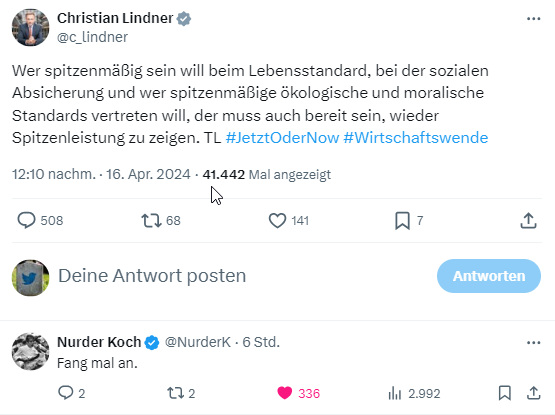 Ernesternst's tweet image. #Ratioed
🤣