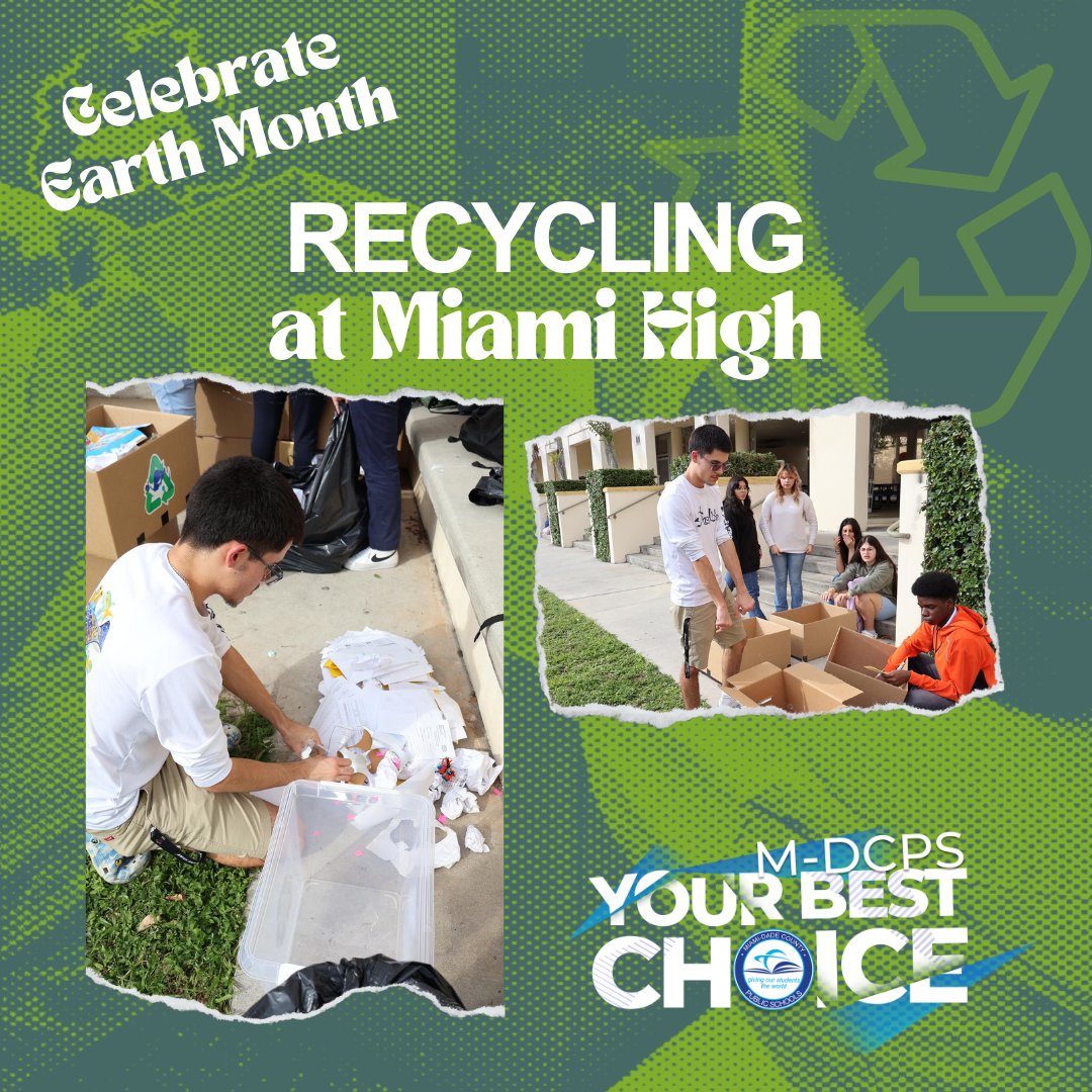 Family and Community Engagement at M-DCPS (@mdcpscommunity) on Twitter photo <a href="/miamiseniorhigh/">Miami Senior High</a> student Robert Capetillo saw a problem & found a solution. Robert kicked off the recycling program providing faculty with their own recycling bins, collecting the bins, and filtering through any contaminated items to maximize recycling efficiency. #GoGreenMDCPS <a href="/miamiseniorhigh/">Miami Senior High</a> student Robert Capetillo saw a problem & found a solution. Robert kicked off the recycling program providing faculty with their own recycling bins, collecting the bins, and filtering through any contaminated items to maximize recycling efficiency. #GoGreenMDCPS