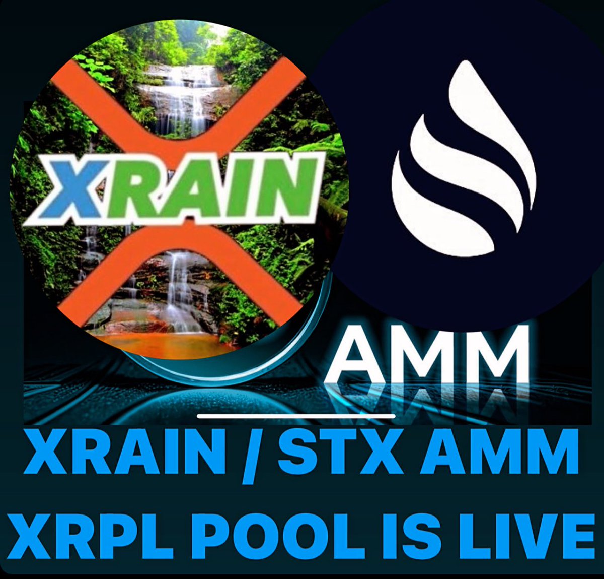 🚨XRAIN / STX AMM POOL GIVEAWAY! 🚨🦜🔒☔️💵

The <a href="/XparrotsNFT/">XParrots / XRPL 🦜</a> and @Staykfi 
$XRAIN / $STX AMM XRPL POOL is now Live! 🌊🥩

xpmarket.com/amm/pool/STX-r…

To celebrate we are giving away 

Prizes (5 winners)
⁃2000 $XRAIN
⁃4000  $STX
⁃1 #XParrots 
⁃1 #xChameleons 
⁃1 #XRPLMoonbirds