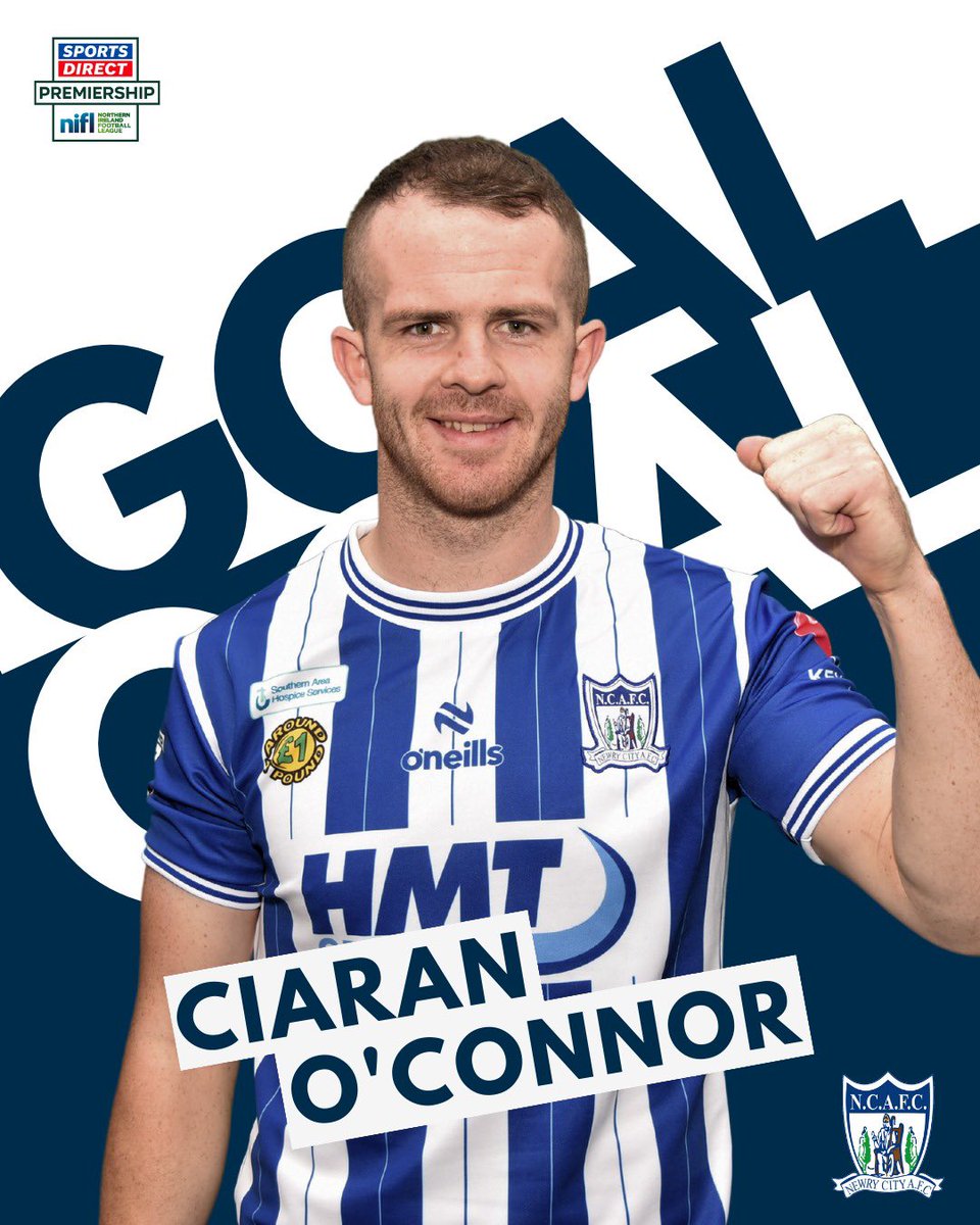 Newry City AFC 1-0 Carrick Rangers FC. GOAL Ciaran O’Connor!! 🔵⚪️ #SportsDirectPrem