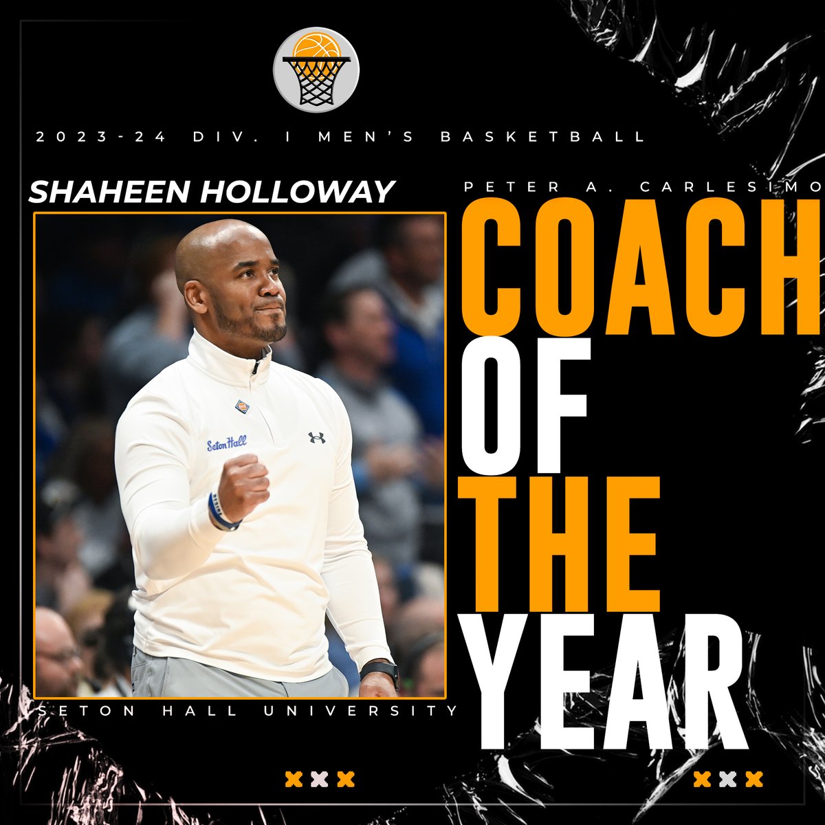 🏀All-Met Div I Peter A. Carlesimo Men's Coach of the Year! Congrats to Shaheen Holloway @SHUAthletics @BIGEAST