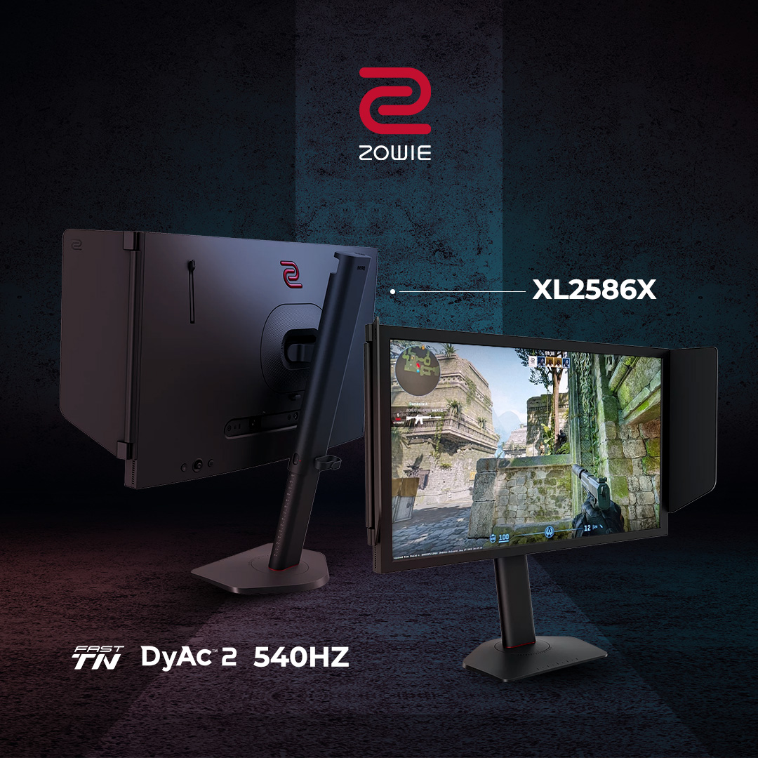 See faster, Act faster with the new XL2586X

⚡540Hz
⚡35% color increase 
⚡#DyAc 2 blur reduction 

Preorder NOW: benqurl.biz/43LFFnC

#XL2586X | #ZOWIE