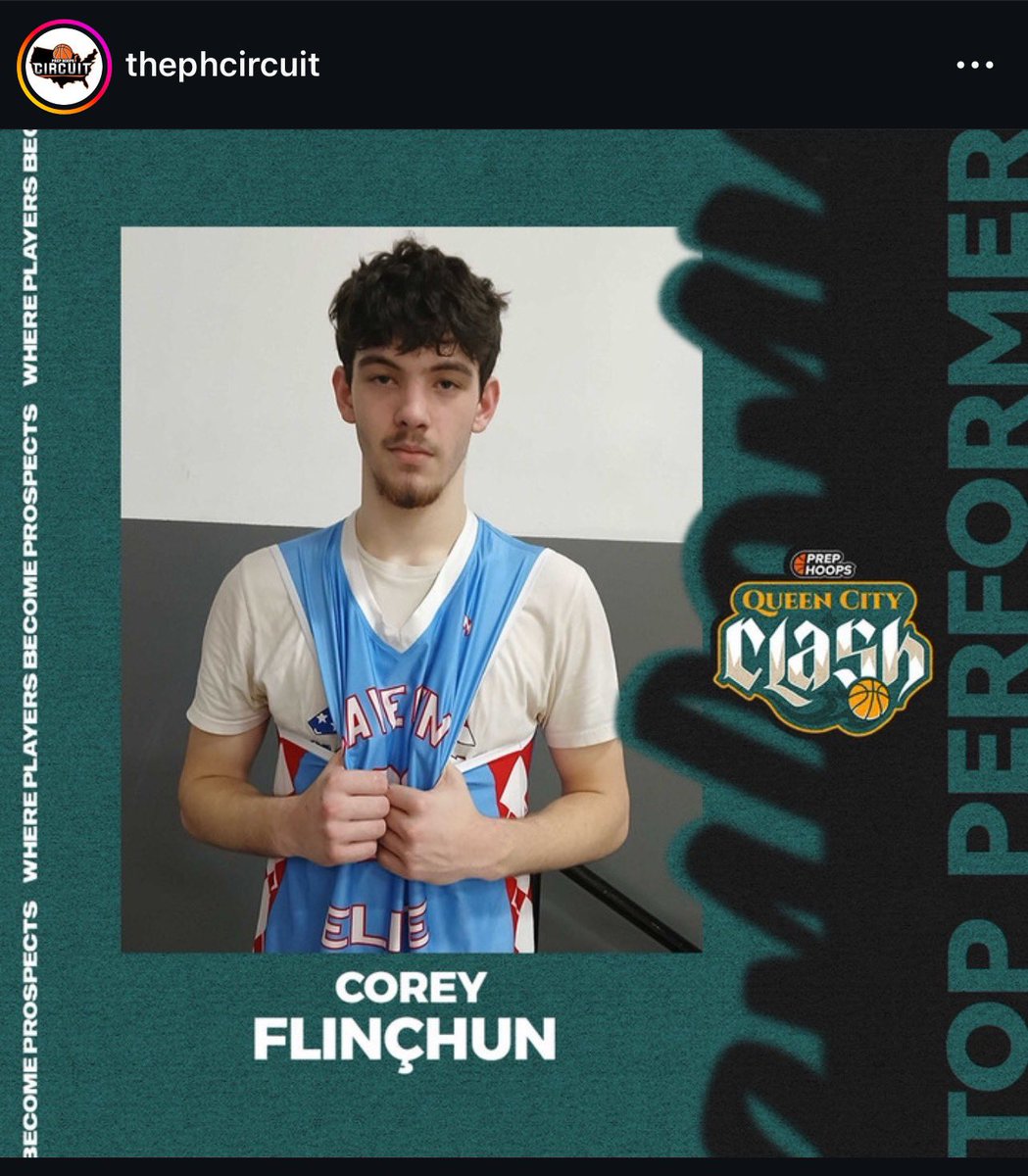 Congrats to @CoreyFlinchum for earning recognition as a top performer over the weekend at the @PHCircuit Queen City Clash! One of the top freshman in Kentucky. @Mints2u29 @KY_PrepReport @NexUpRecruits @HLpreps @PrepHoopsKY @getmerecruited @TravisGrafHoops