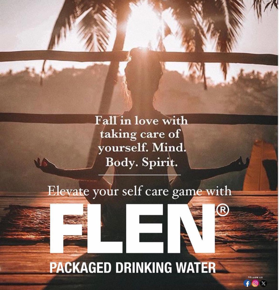 Elevate your self care game with FLEN water 
.
.
.
#hindustanunited #flen #flenwater #premiumbrand #PremiumQuality #FMCG #essential #hydratewithflen #SmartPickup #smartchoice #GametimeHydration #yogatime  #travelpartner #gympartner #glowwithflen #shinefinity #No1choice