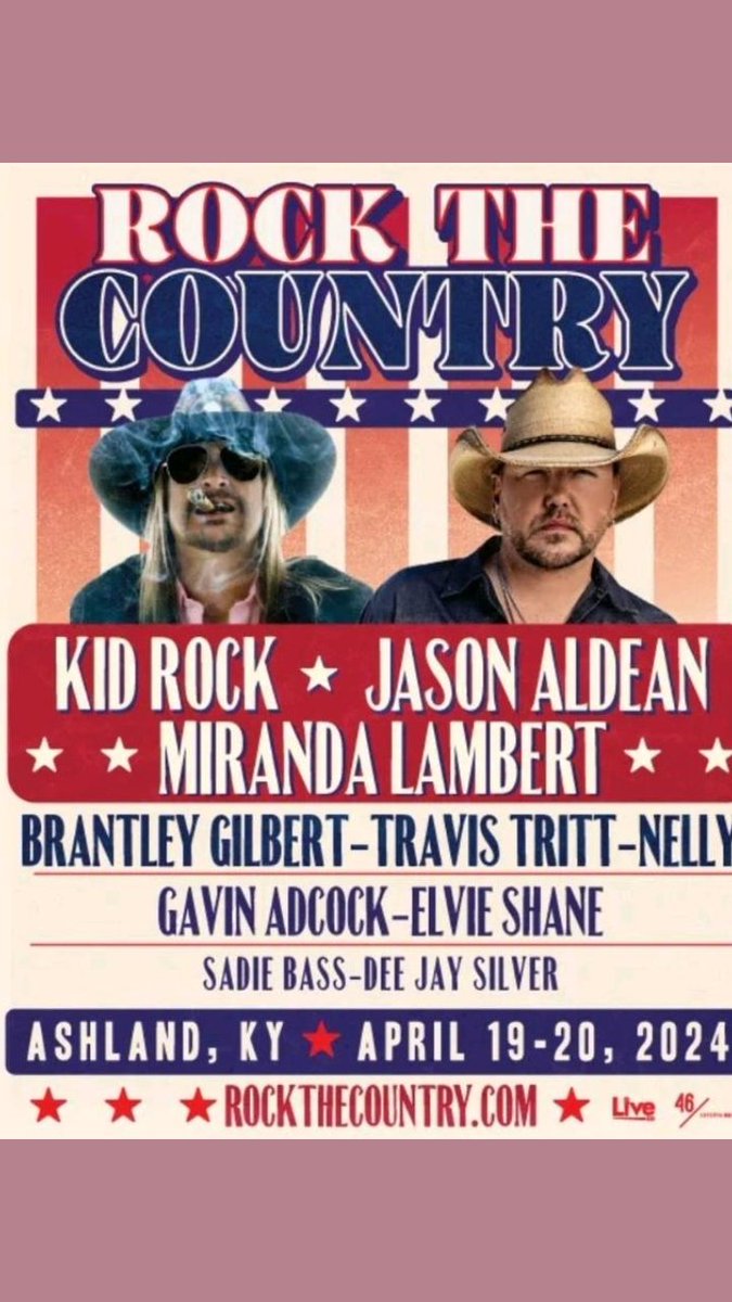 Come see us at our 2nd @rockthecountry_ #rockthecountry @KidRock @deejaysilver1 @elvieshanemusic @Travistritt @brantleygilbert @mirandalambert @Jason_Aldean