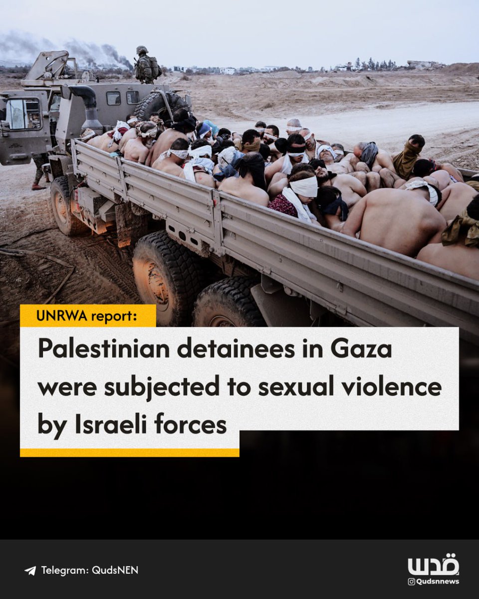 According to a recent UNRWA report, the Israeli army forced males, including both men and boys, to 'strip down' to their underwear in Gaza. 'Both men and women reported threats and incidents that may amount to sexual violence and harassment by the [Israeli army] while in…