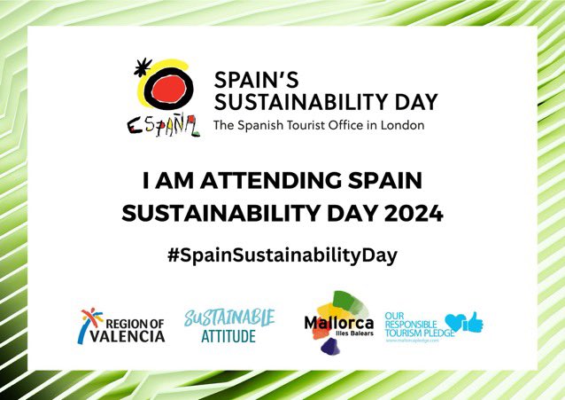 Looking forward to welcoming all our speakers, sponsors & guests at #SpainSustainabilityDay tomorrow and congrats to all the media shortlisted in the awards! Hasta mañana @manuelbut1984 @visitbenidorm @MallorcaTourism @valenciaregion @gardenhotels @WTTC @Turespana_ @RGEHammond 🇪🇸