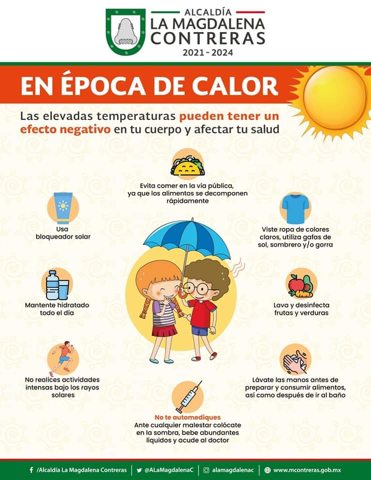 🟢🟢🟢 Continuarán las altas temperaturas y elevados niveles de radiación UV. ☀️🌡️ ¡Protégete y evita un golpe de calor!