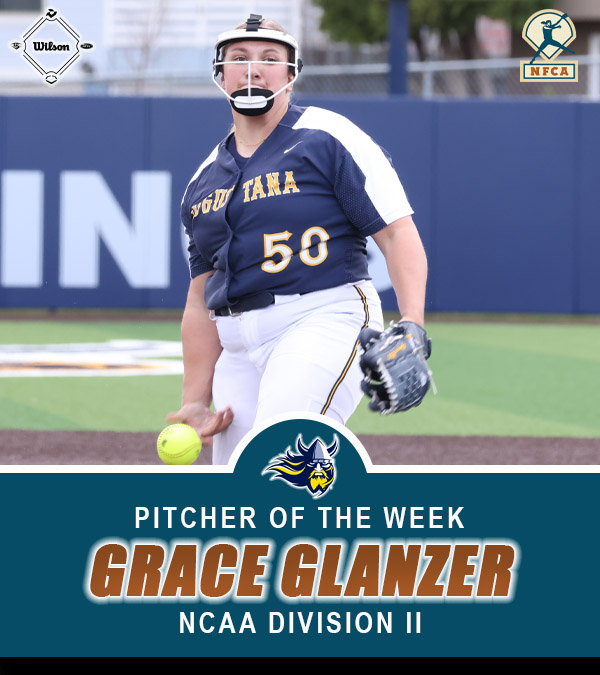 🥎 Perfection from @findlayoilers' Antal & @AugieSoftball's Glanzer earn the duo DII @sluggerFP Player & @wilsonballglove Pitcher of the Week honors. 🔗 bit.ly/4azKT8I