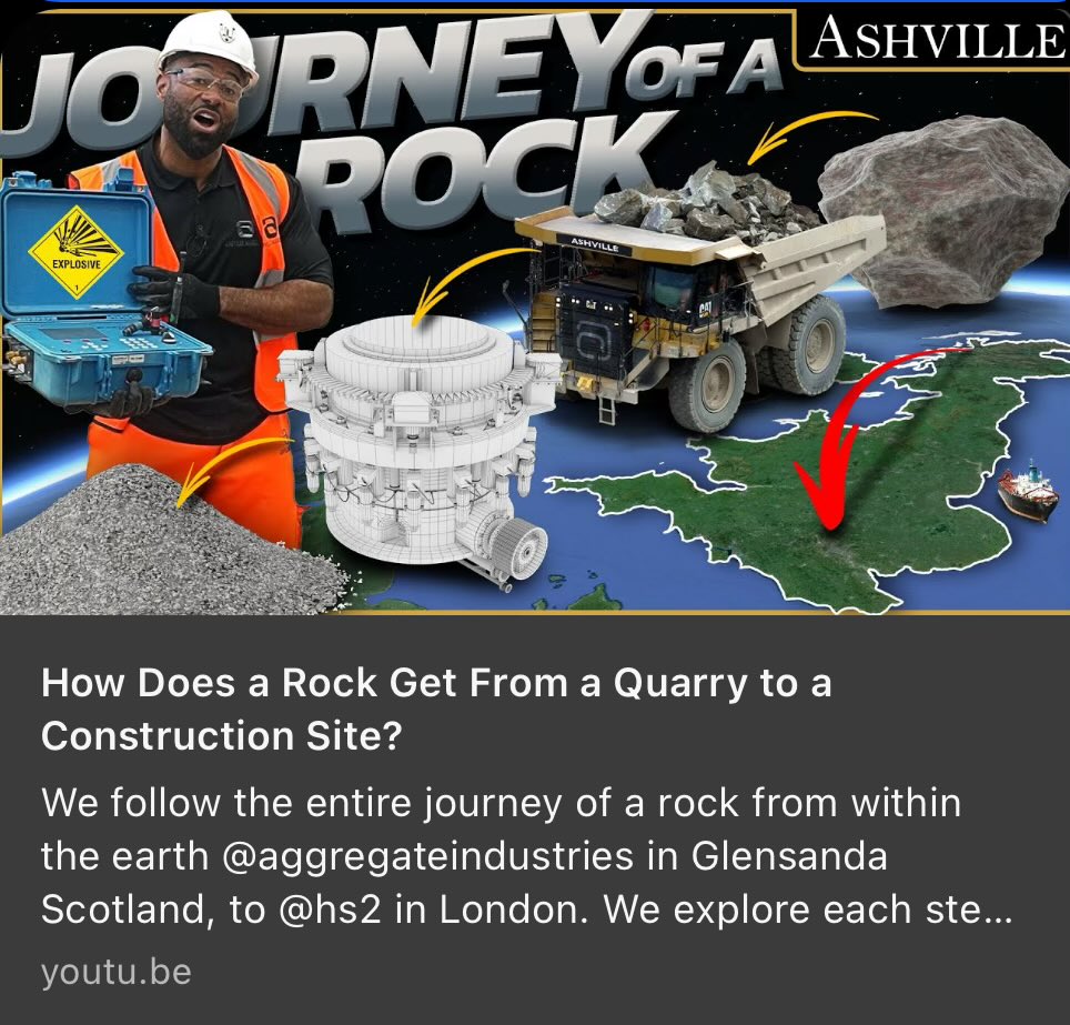 For enhanced weathering as CDR solution at scale we will need thousands and later millions of tons of rock dust. Ever wondered how a mountain becomes rock dust and travels to the destination. Here is a fun-to-watch explainer video: youtu.be/lTwbDQMAnDc?si…