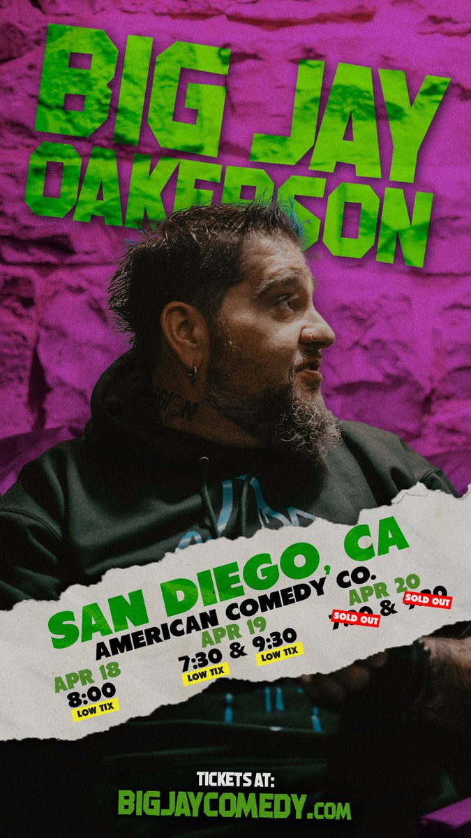 SAN DIEGO!!!! Saturday at the @americancomco is SOLD OUT but there’s still some tickets left for Thursday and Friday but they’re probably gonna sell out too! Don’t wait and get your tickets now SD!! Ticket link: americancomedyco.com