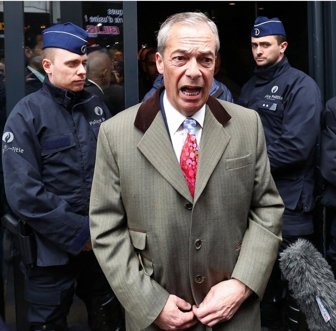 First they came for Nigel Farage, and I said nothing. Absolutely nothing. And it was fucking hilarious.