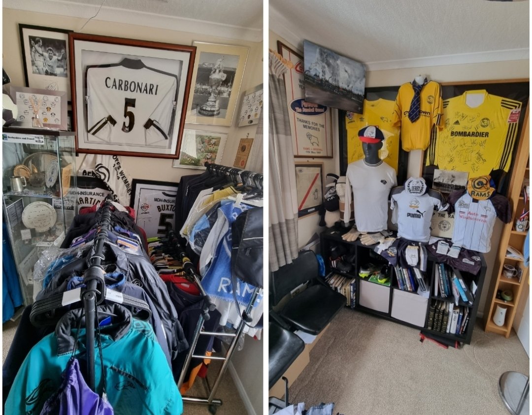 @FanHub Every home away 3rd replica shirt back to 75. Over 350 matchworn shirts from 50s to present day. Several hundred fam and player sportswear items. Programmes, balls, pennants, scarves, ceramics, medals, bags, signatures, photos, flags etc.