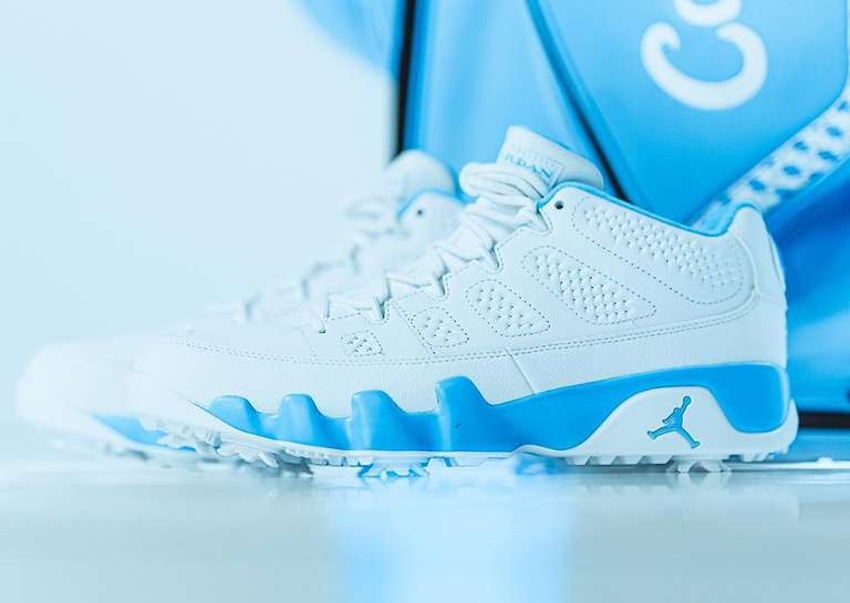 North Carolina Receives Their Own Air Jordan 9 Golf 'UNC' PE 🥶 SEE MORE: sneakerbardetroit.com/air-jordan-9-g…