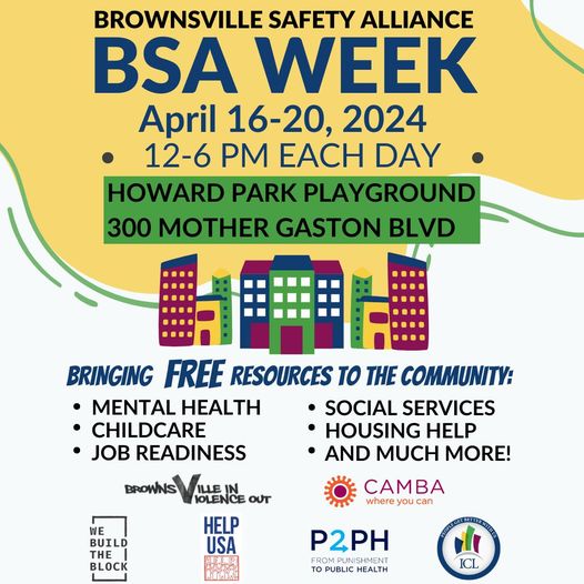 It's BSA Week 2024! See the flyer for details and a partial list of free resources that will be available each day at the Howard Park Playground: