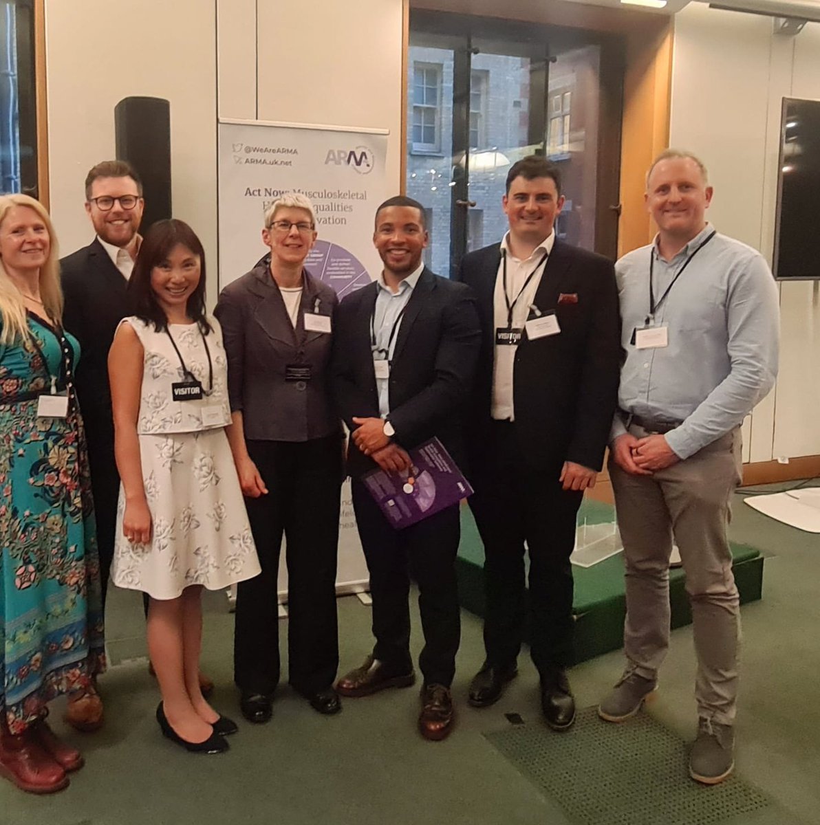 Huge congratulations to @SueBrownSB and the @WeAreARMA team on the launch of the health inequalities and deprivation report! Great to catch up with some of the MSK Conference 2024 speakers in Westminster this evening. Looking forward to supporting clinicians to ACT NOW!