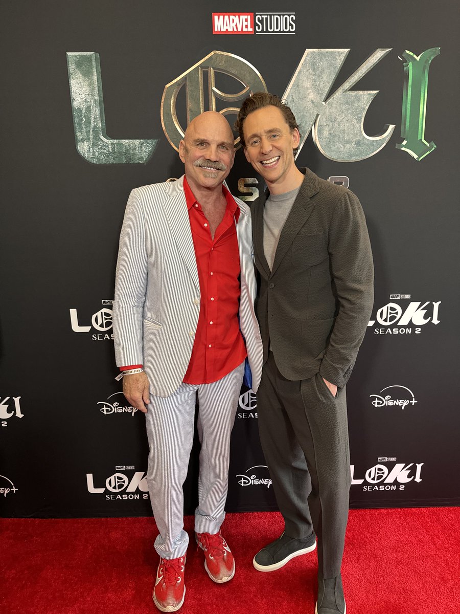 So great to meet the superb actor Tom Hiddleston at the Loki Season 2 Finale Screening at FYC. Sweet, talented, and a very articulate man! I look forward to working together one day!