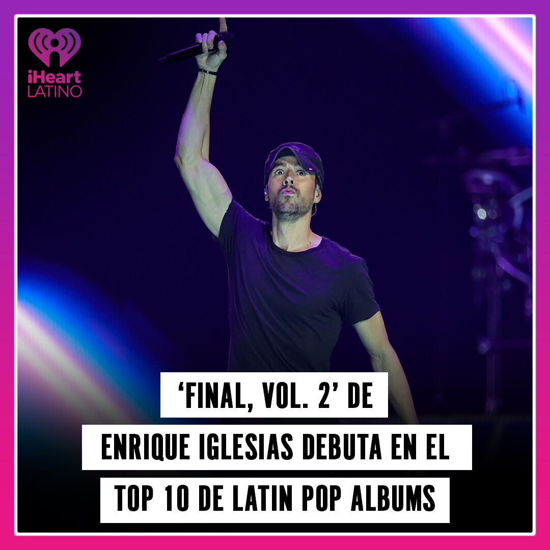 🎵🔝 #EnriqueIglesias ha regresado al top 10 de la lista de Latin Pop Albums de Billboard con su duodécimo álbum de estudio, **Final, Vol. 2**, que hace su entrada en el puesto número 6 en la lista del 13 de abril 📈🎉. 📸: Getty Images #iHeartLATINO #iHeartRadio @iHeartRadio