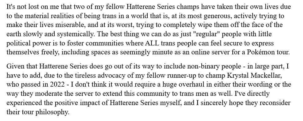 marillzone's tweet image. Nothing more fucking embarrassing than winning this tour, then being forced to explain to my transmasc irls as to why specifically they would not be allowed to play when every other non-binary person, who are semantically women lite for the purposes of this tour apparently, are