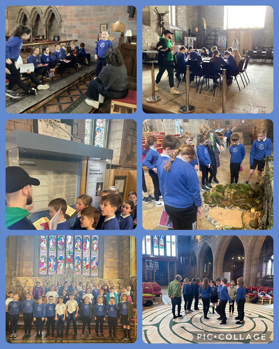 Cafodd disgyblion Bl3 i 6 ddiwrnod bendigedig yn y Gadeirlan yn Llanelwy heddiw.Diolch enfawr i Hannah a Ryan am y croeso ac am drefnu’r diwrnod, ac i Ymddiriedolaeth St Mary’s am eu cyfraniad ariannol tuag at y daith. ✝️@StAsaphDiocese @martinpritchar6 @cyfoeth_enrich #profiadau