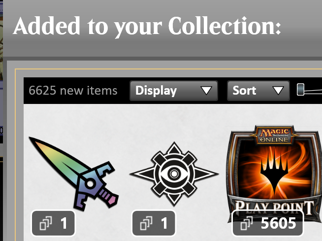 New set on mtgo = perfect time to open chests