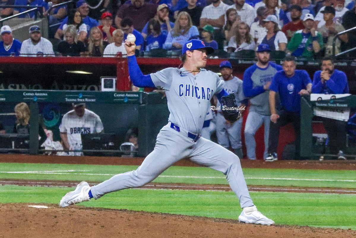 biest22's tweet photo. Another hero from the @Cubs Monday night victory was pitcher @kthompson_71 throwing 2 innings of shutout relief in extra innings. He stranded the 'ghost runner' in both innings. #Cubs https://t.co/FZJpDHNtzH